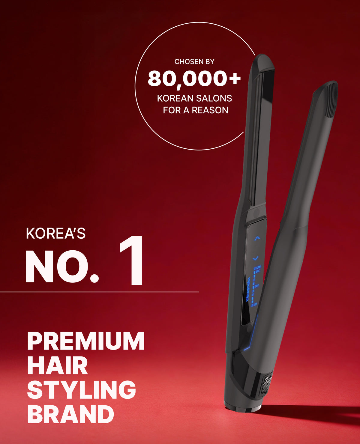 [미용실고데기] GP101T 플랫(소) 오리지널블랙 단발머리 짧은머리 숏컷 정교한 스타일링
