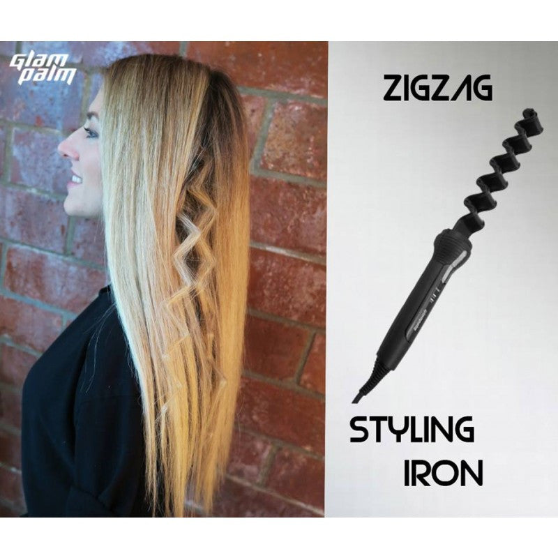 GlamPalm ZigZag Styling Iron | How To Create Zig-Zag Hair